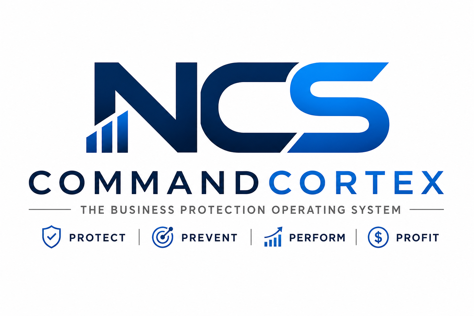 NCS CommandCortex business protection operating system official logo